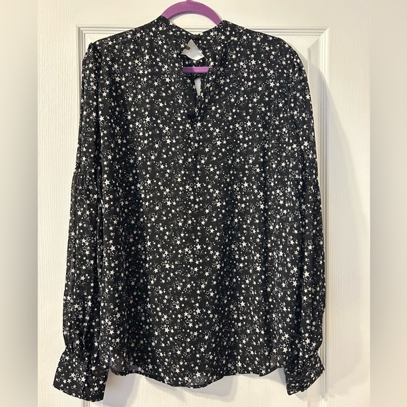 Torrid Chiffon Button Up Bishop Sleeve Blouse - Picture 4 of 5